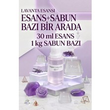 Organik Hekim Lavanta Esanslı 1 kg Şeffaf Sabun Bazı Seti Doğal Sabun Yapımı Hobi Paket 2’li Set