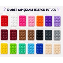 Jolita iPhone 17 Pro Max Uyumlu Silikon Vakumlu Telefon Tutucu, Kaymaz 10 Adet