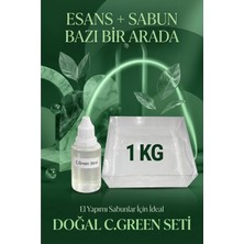 Organik Hekim C.green Esanslı 1 kg Şeffaf Sabun Bazı Seti Ferah Doğal Sabun Yapım Hobi Kiti 2’li