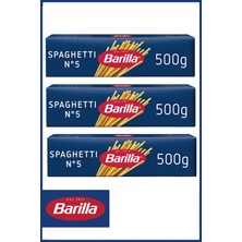 Barilla Spagetti (SPAGHETTİ) Makarna No:5 500 gr X 3 Adet