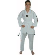 Haşado Taekwondo Beyaz Yaka Elbise - Yeni Başlayan - Acemi Elbise ( Dobok )