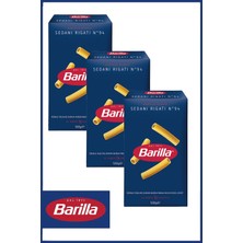 Barilla İnce Uzun (SEDANİ RİGATİ) Makarna 500 gr X 3 Adet
