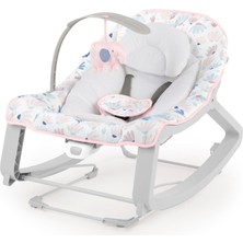 Ingenuity Keep Cosy 3'ü 1 Arada Grow With Me Titreşimli Ana Kucağı ve Bebekten Yürümeye Başlayan Çocuk Salıncak - Burst (Pembe), Yeni Doğan ve Üzeri