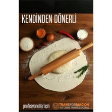Zenvia Hsnet Dönerli Ahşap Merdane Hamur Açma Merdanesi - Mutfak Merdanesi  ZNV-HBY3245