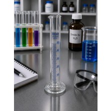 Labolist Cam Mezür Uzun Form A Kalite Borosilikat 50ML 1 Adet
