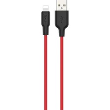 Nevamel Hoco X21 Plus USB To iPhone Lightning Silikon Hızlı Şarj ve Data KABLOSU-(5775)