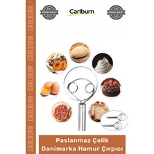Carlburn #çırpıcı Ekipmanı Hamur Karıştırıcı Aleti Profesyonel Paslanmaz Çelik Danimarka Hamur Çırpıcı