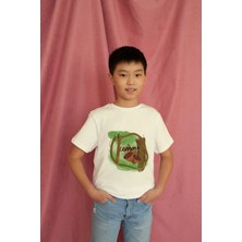 Bubuga Erkek Çocuk %100 Pamuk Premium Yummy Baskılı Kısa Kol Tshirt