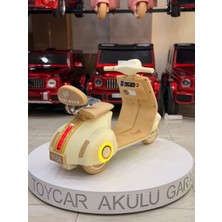 Toy Car Garage Vespa Küçük Boy Akülü Motor 1-4 Yaş