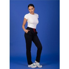 Başaran Uniforma Unisex Kalıp Mor Tam Lastikli Soft Likralı Hemşire / Doktor Scrubs Tek Pantolon