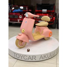 Toy Car Garage Vespa Küçük Boy Akülü Motor 1-4 Yaş
