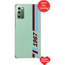 3gen Case Samsung Galaxy Note 20 Uyumlu Kişiye Özel Hediyelik Isim Yazılabilen Desenli Şeffaf Silikon Kılıf