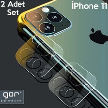 Nevamel Gor Iphone 11 6.1 Inch (2019) Tempered Kamera Koruma Cam 2ADET SET-(5775)