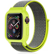 Toptan Bulurum Watch 42MM Hasırlı Cırtcırtlı Kasalı Kordon  Yeşil