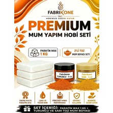 Fabrikone Premium Mum Yapım Hobi Seti - Parafin Wax 1 kg - 2'li Toz Mum Boyası Seti - Turuncu, Sarı BKFABPW1KG2TSR