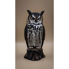 Bonolupo Gerçekçi Dekoratif Baykuş Heykeli - 25CM Dekoratif Obje
