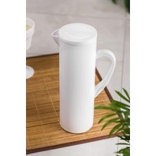 Popüler Sepet Akrilik Barok 1,5 Lt Beyaz Sürahi