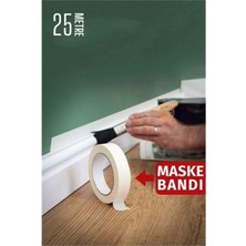 Pileli Store Turk Maskeleme Bandı 25 Metre Çıkarılabilir Boyacı Bandı