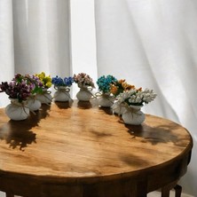 Metsare Sekizli Dekoratif Mini Set Çiçekli