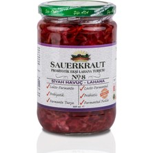 Fermente Atölye Sauerkraut (Ekşi Lahana Turşusu) No8 Siyah Havuçlu (660CC.)
