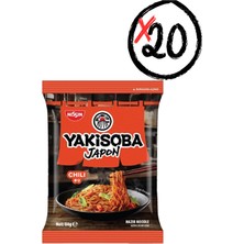 Nissin Yakisoba Noodle Chili Sos 84G 20'li Set Japon Instant Noodle