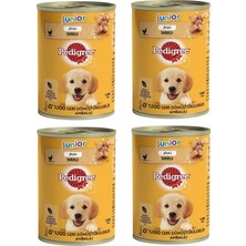 Pedigree Jöle Içinde Tavuklu Yavru Köpek Konservesi 400 gr x 4 Adet