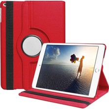Ve Kırmızı iPad Air 3 /air 4 / Pro 10.5/ iPad 10.2  ile Uyumlu 360 Derece Dönebilen Standlı Tablet Kılıfı - Kırmızı