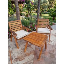 Woodzen Tabure, Sandalye, Koltuk, Bahçe Takımı, Şezlong
