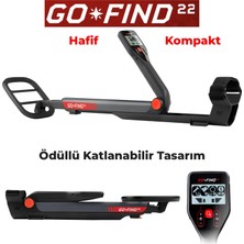 Minelab Go-Fınd 22 İzmit Dedektör Metal Altın Define Dedektörü Katlanabilir Hafif Hobi Dedektörü
