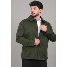Stil Kombin Diagonel Kumaş Yakalı Fermuarlı Mevsimlik Mont Pldp 3031_60391
