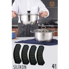 Pileli Store Turk Tencere Tutucu Silikon 4 Adet