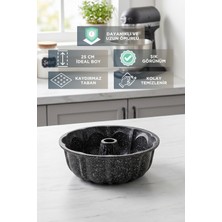 Evsane 25 cm Klasik Döküm Kek Kalıbı Dilimli Kaydırmaz Taban