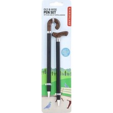 Kikkerland Pen Old And Wise Set - Baston Tükenmez Kalemler - 2li Set