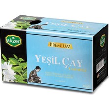 Akzer Yeşil Çay Yaseminli Doğal 20'li Poşet Çay