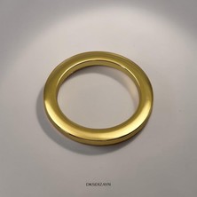 DKSDİZAYN 5 Adet 64 Halka Altın Dolap Kulpu – 64 mm Iki Vida Arası Ağır Metal Dekoratif Halka Kulp