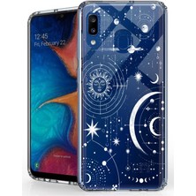 3gen Case Samsung Galaxy A20-A30 Uyumlu Lüx Desenli Şeffaf Silikon Kılıf