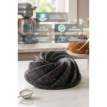 Evsane 11 cm Rüzgar Gülü Döküm Mini Kek Kalıbı Porsiyonluk Kaydırmaz Taban
