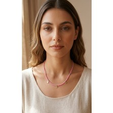 Urban Bold Pembe Minimalist Boncuk Yıldız Kolye
