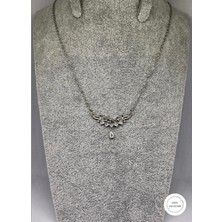 Love Yazılı Silver Çelik Kolye