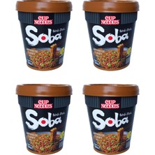 Nissin Soba Cup Japanese Curry 90G 4'lü Set Japon Noodle Köri Kupası Instant Noodles