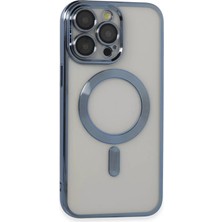 Toptan Bulurum 14 Pro Max Kılıf Kross Magneticsafe Kapak  Sierra Blue