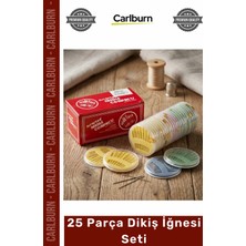Carlburn #dikişseti Paslanmaz Çelik Profesyonel Terzi Nakış Hobi El Dikiş Kutusu 25 Parça Dikiş Iğnesi Seti