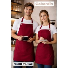 Gabardin Kumaş % 100 Pamuk Ayarlanabilir Askılı Garson – Barista – Şef Önlüğü Mutfak Önlüğü