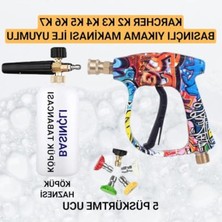 MarkEntegra Karcher K Serisi Ile Uyumlu 5 Nozzle Set Basınçlı Araç Yıkama Tabancası Seti Basınçlı Yıkama Makinesi Bear