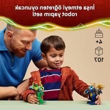 MarkEntegra LEGO Nınjago Jay’in Ejderha Robotu Savaşı 71853-4 Yaş ve Üzeri Kız ve Erkek Çocuklar Için 2 Robot ve 2 Minifigür Içeren Yaratıcı Oyuncak Yapım Seti, Çocuklar Için Eğlenceli Hediye Fikri (107 Parça)