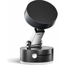 MarkEntegra Busstier Vakumlu Kilitli Araç Içi Telefon Tutucu Güçlü Neodimyum Mıknatıslı 360 Derece Çok Açılı Ayarlanabilir Katlanabilir Tasarım Torpido Cam Konsol Masaüstü Tekrar Takılabilir Vakum