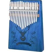 MarkEntegra Midex KLX-454G Hakiki Ağaç Geyik Desenli Kalimba 17 Tuşlu