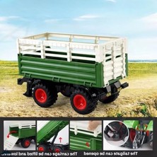 MarkEntegra Oyuncak 2.4ghz Uzaktan Kumandalı 1:24 Ölçek Şarjlı Rc Römorklu Traktör - Kumandalı Çiftlik Traktörü (Hayvan Römorklu)