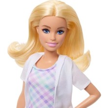 MarkEntegra Barbie Kariyer Bebekleri Diş Hekimi Oyun Seti, Beyaz Önlük Giyen Barbie, Çocuk Figürü, Muayene Koltuğu ve Aksesuarlar, JMK14