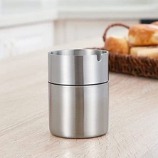 MarkEntegra Gloryit 1 Adet Paslanmaz Çelik Küllük Kül Tablası Kalınlaştırılmış Paslanmaz Çelik Küllük Ofis, Ev, Bar, Otel, Araba Için Uygun (7×9,4 Cm)